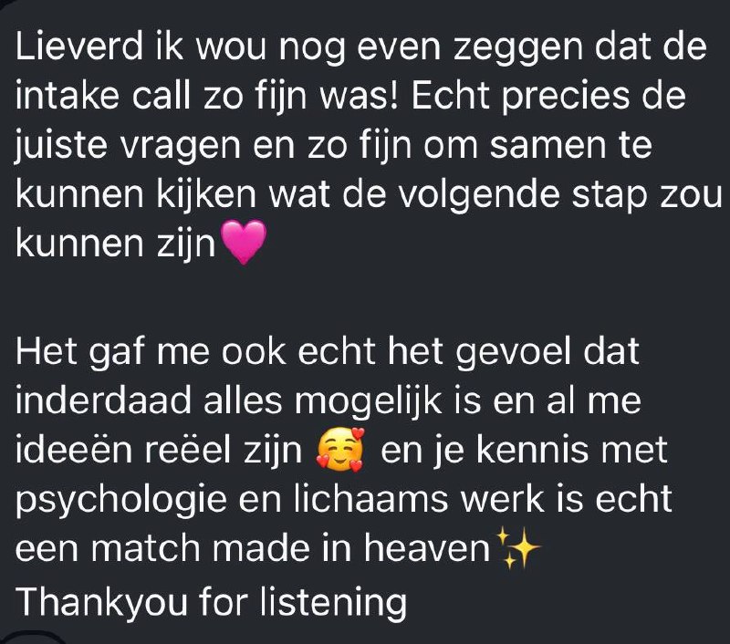 Testimonial van een klant