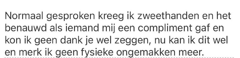 Testimonial van een klant